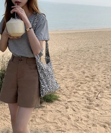 [OUTLET]high-waist short pants/2color