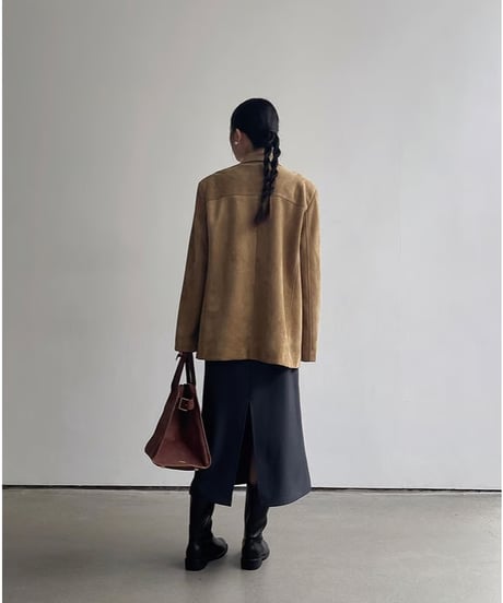 suède tailored jacket