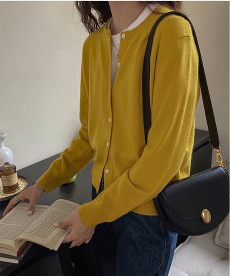 [OUTLET]wool color cardigan/4color