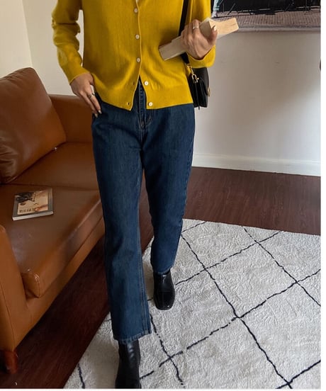 cropped straight denim
