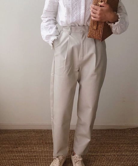 [OUTLET]eco leather pants/3color