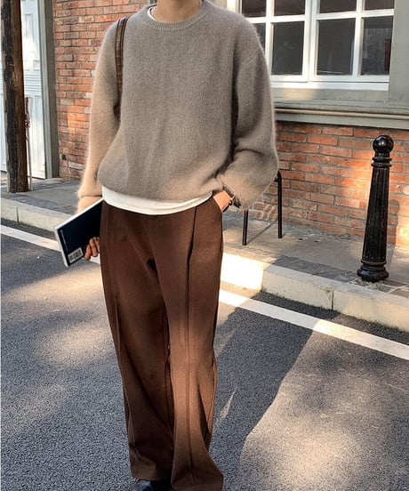 crew neck knit/3color