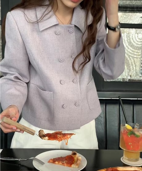 classical double button jacket/4color