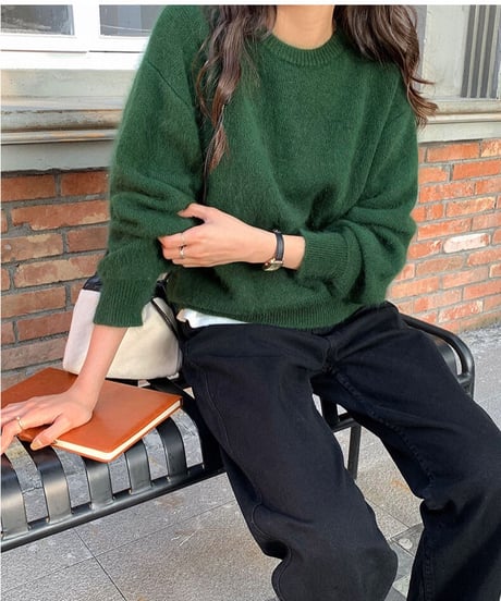 crew neck knit/3color