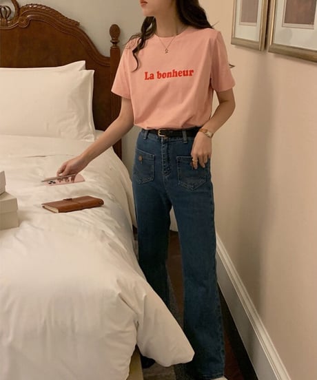 La bonheur tee/3color(ネコポス)