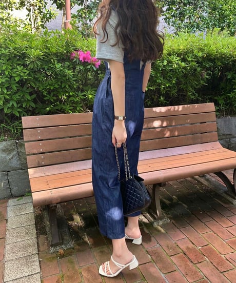 denim jumper all-in-one