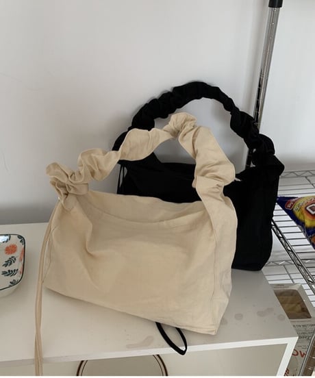 shirring handle bag/3color(ネコポス)