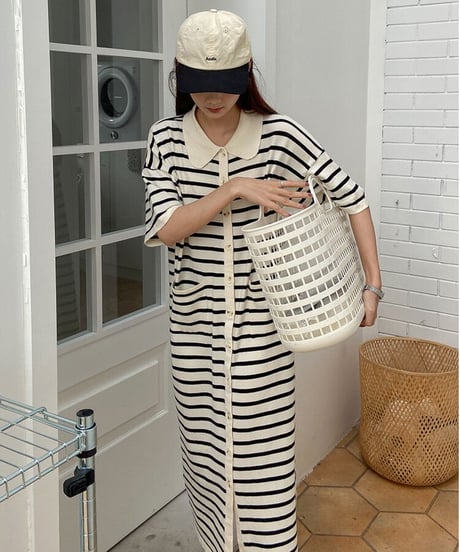 border long one-piece/2color