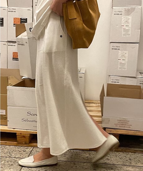sweat long skirt /5color