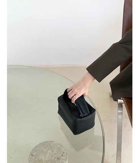 [OUTLET]box mini bag/2color