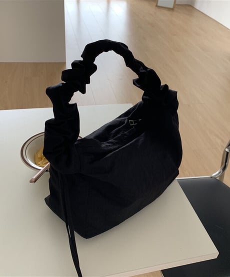 shirring handle bag/3color(ネコポス)