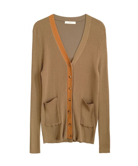 （Set up）bi-color middle cardigan & camisole/3color