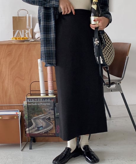 tight long skirt/2color