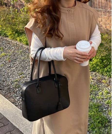 Key neck long dress/3color