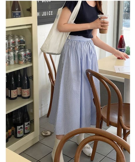 stripe marin skirt/2color
