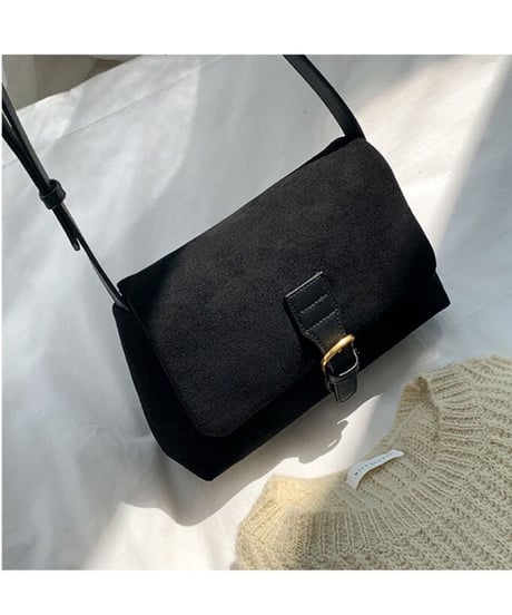 suede shoulder bag/3color