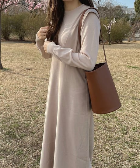 [OUTLET]2way jumper skirt/3color