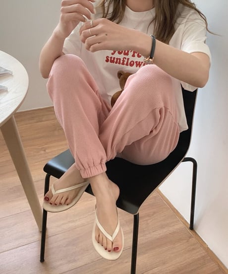 [OUTLET]waffle jogger pants/2color