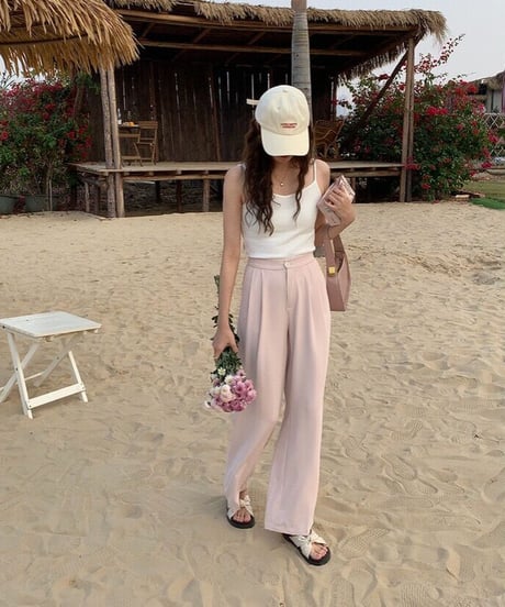 soft color slacks/3color