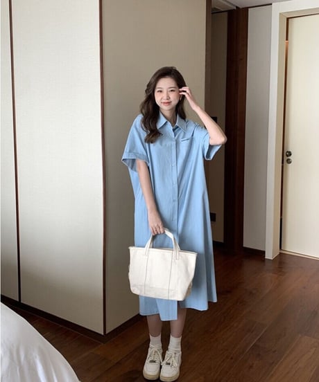 light denim shirt OP(half sleeve)