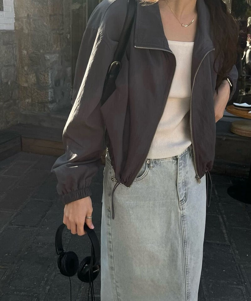 light nylon blouson/2color | as.style