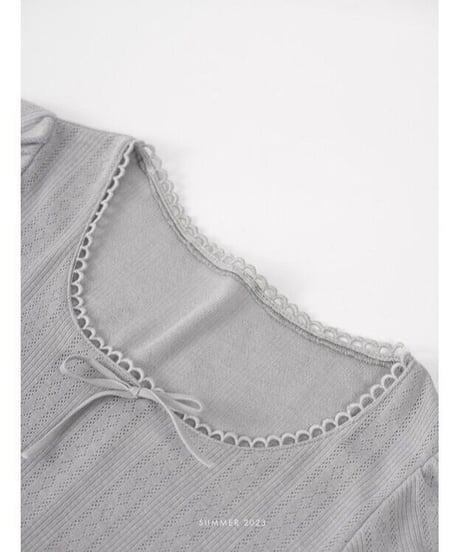 lovely puff tee/2color(ネコポス)