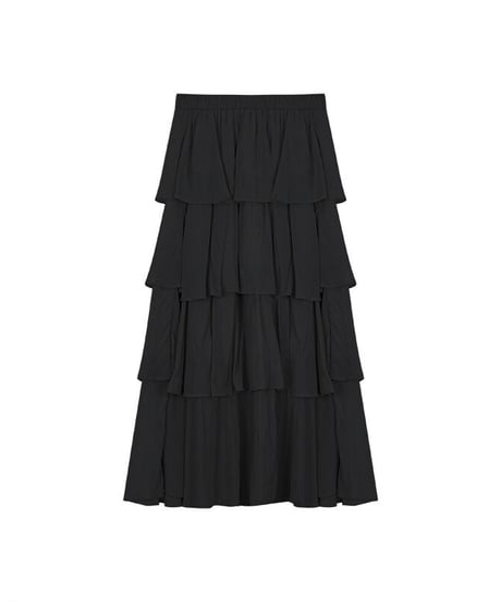 tiered long skirt/3color