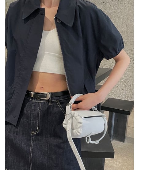 half sleeve blouson/2color