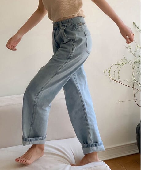 gurkha denim pants/2color