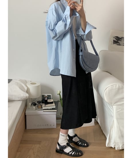 [OUTLET]double pocket color shirt/5color