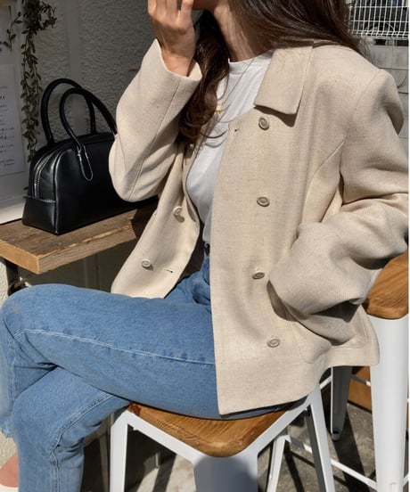 classical double button jacket/4color