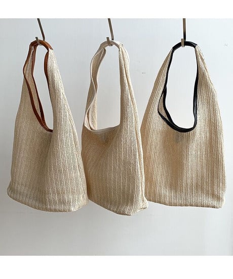 summer piping  tote bag/3color