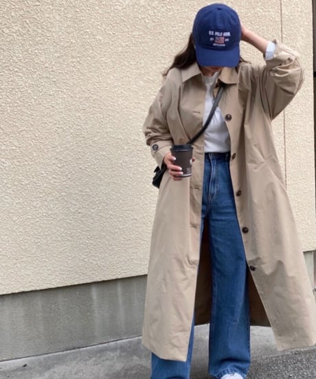 [OUTLET]long sten collar coat/2color