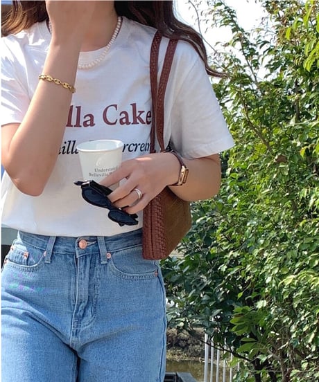 vanilla cake tee/3color