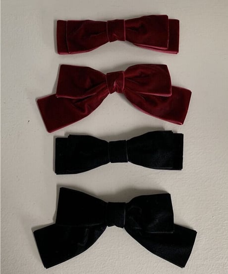 ribbon hair clip/2color(ネコポス)