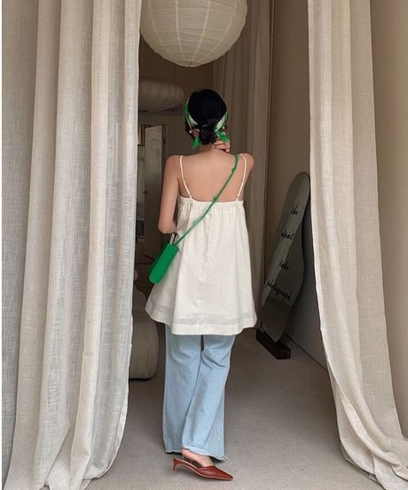 [OUTLET]linen camisole tunic/2color(ネコポス)