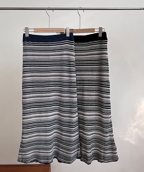 summer jaquad long skirt/2color