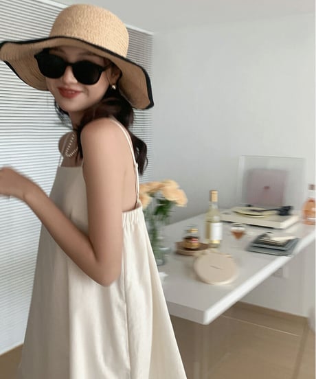 [OUTLET]linen camisole tunic/2color(ネコポス)