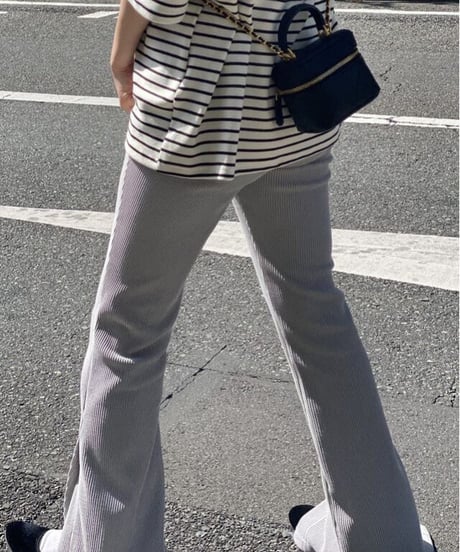 side slit lib pants/3color