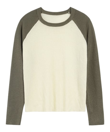 simple raglan long-T/2color(ネコポス)
