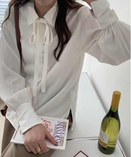 ribbon shirt blouse