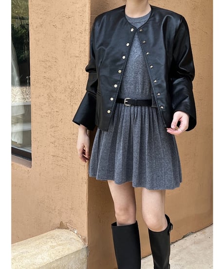 set up knit mini OP/2color