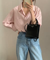[OUTLET]double pocket color shirt/5color