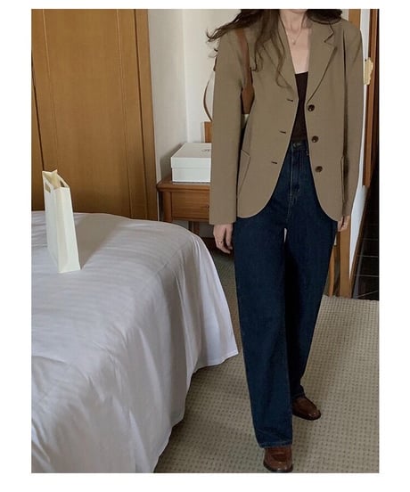 basic tailored jacket/2color