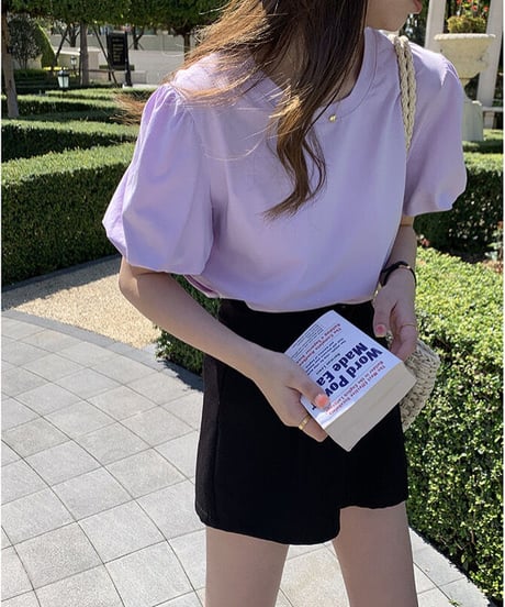 puff sleeve tee/3color(ネコポス)