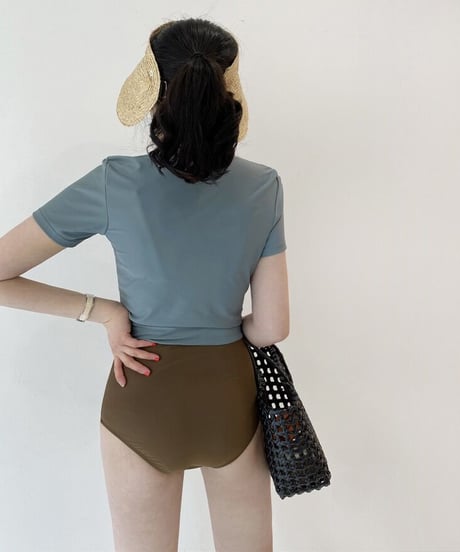 swimsuit & T-shirt set/4color