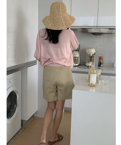 [OUTLET]linen blend sheer long-T/3color(ネコポス)
