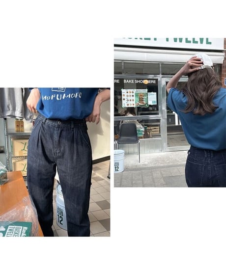 gurkha denim pants/2color