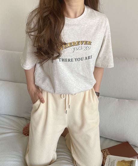 wherever logo T-shirt/2color(ネコポス)