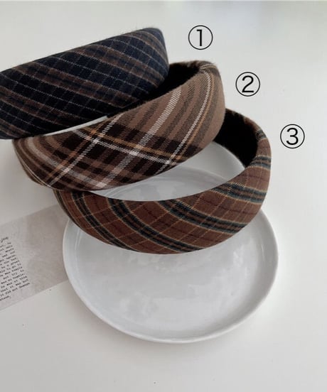 check headband /3color